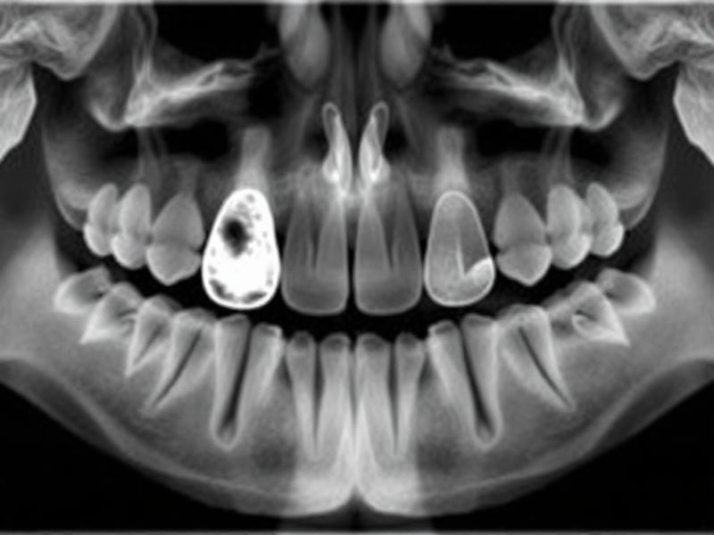 Dental X-Ray showing bitewing view